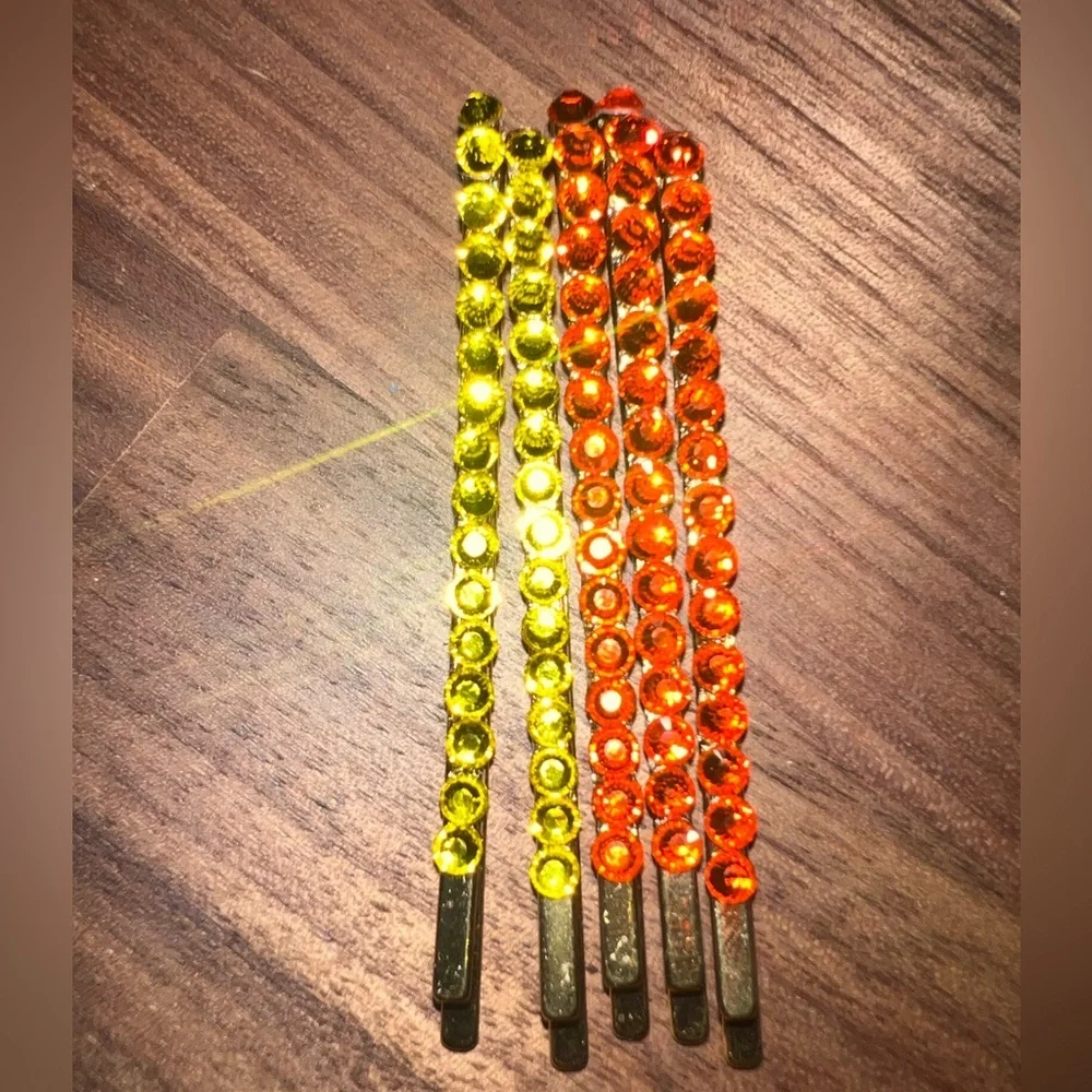 Austrian Crystal Bobby Pin 18k‎ Gold Plated